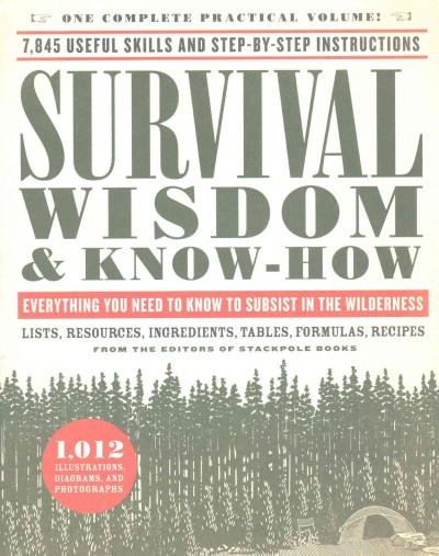 Survival wisdom & know-how : everything you need to know to subsist in the wilderness / from the editors of Stackpole Books ; compiled by Amy Rost.