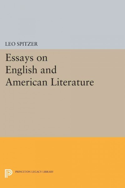 Essays on English and American literature / edited by Anna Hatcher.