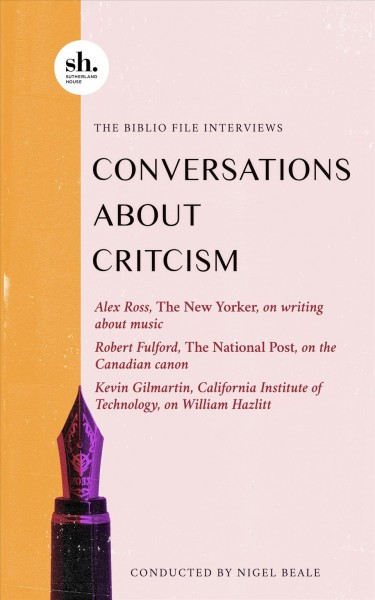 BIBLIO FILE : conversations about criticism.